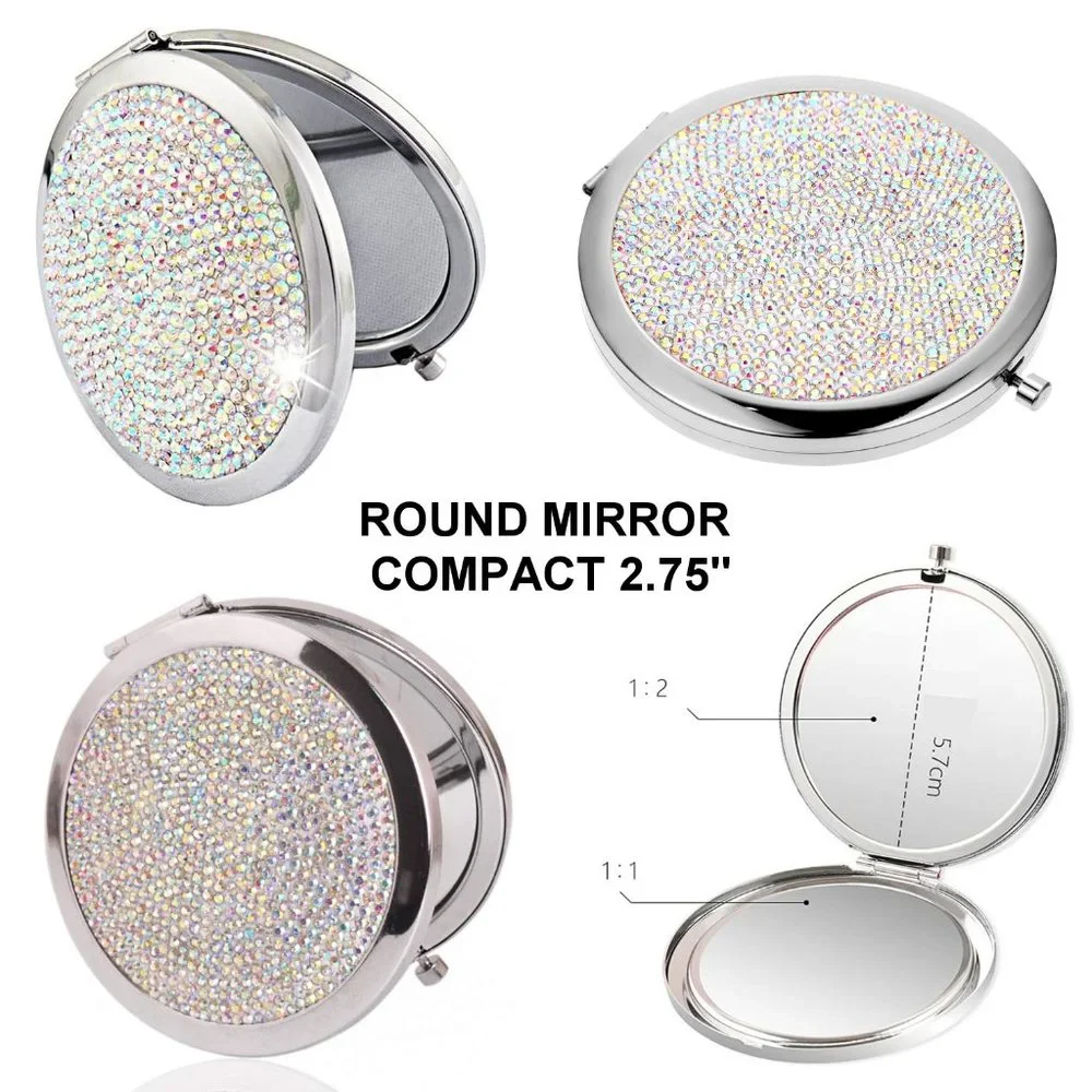 NWT Sparkling Crystal Rhinestone Bling Silver Stocking Stuffers Makeup B… - Picture 16 of 17